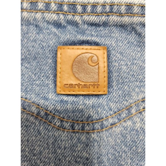 Carhartt Straight Traditonal Fit, B18 STW, 33W x 32L Blue Jeans. RN# 14806. - Picture 2 of 10